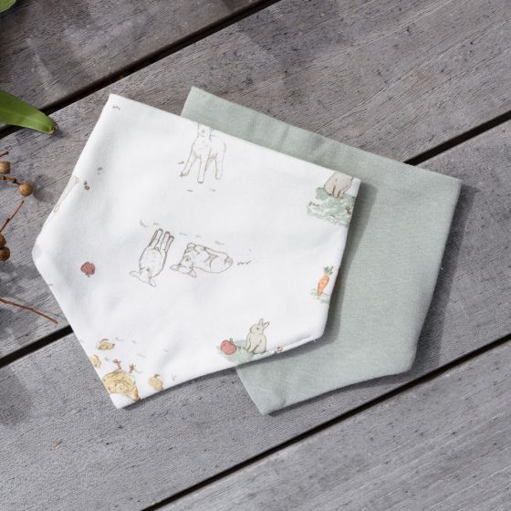 Little Linen Jersey Bibs - 2 pack