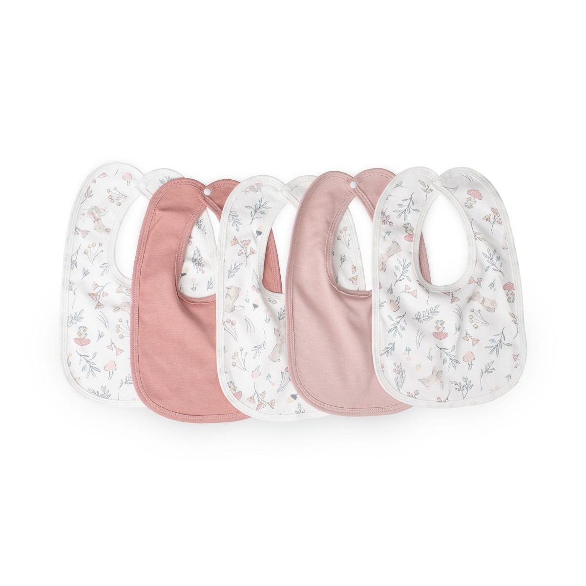 Little Linen Jersey Bibs - 5 pack