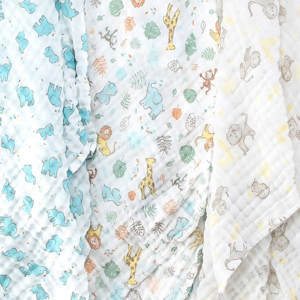 Little Linen Muslin Wrap - 3 pack