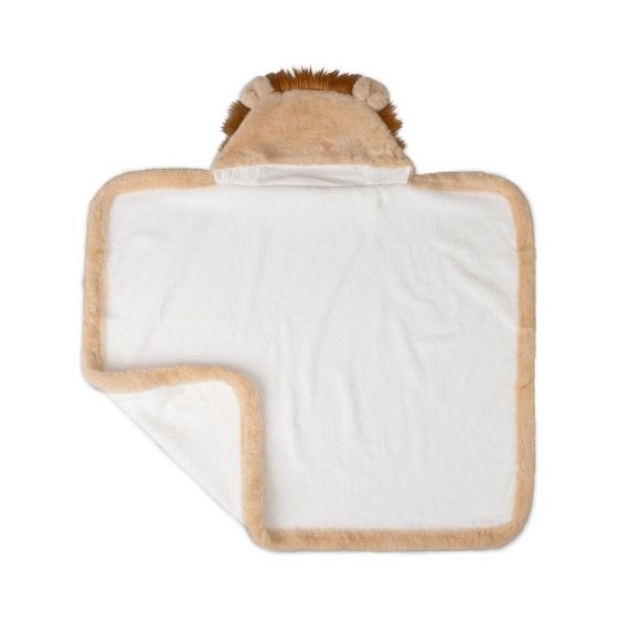 Little Linen Plush Hooded Towel - Savanna Lion
