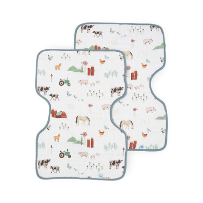 Little Unicorn Muslin Burp Cloth - 2 pack