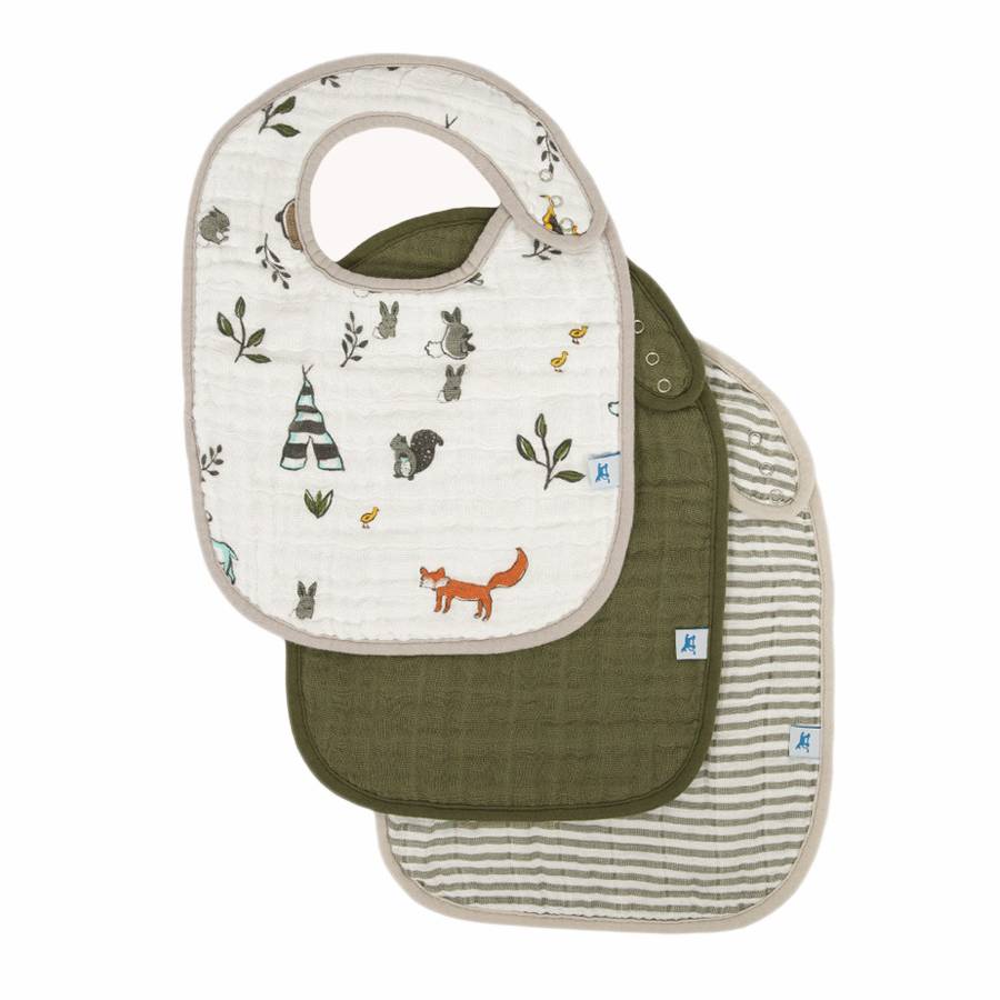 Little Unicorn Classic Muslin Bib - 3 pack