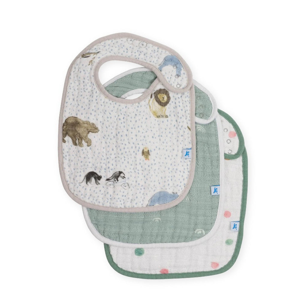 Little Unicorn Classic Muslin Bib - 3 pack
