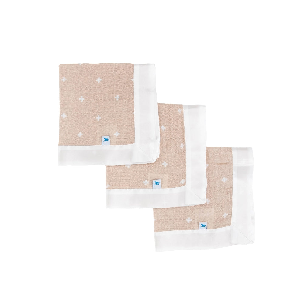 Little Unicorn Muslin Security Blanket - 3 pack