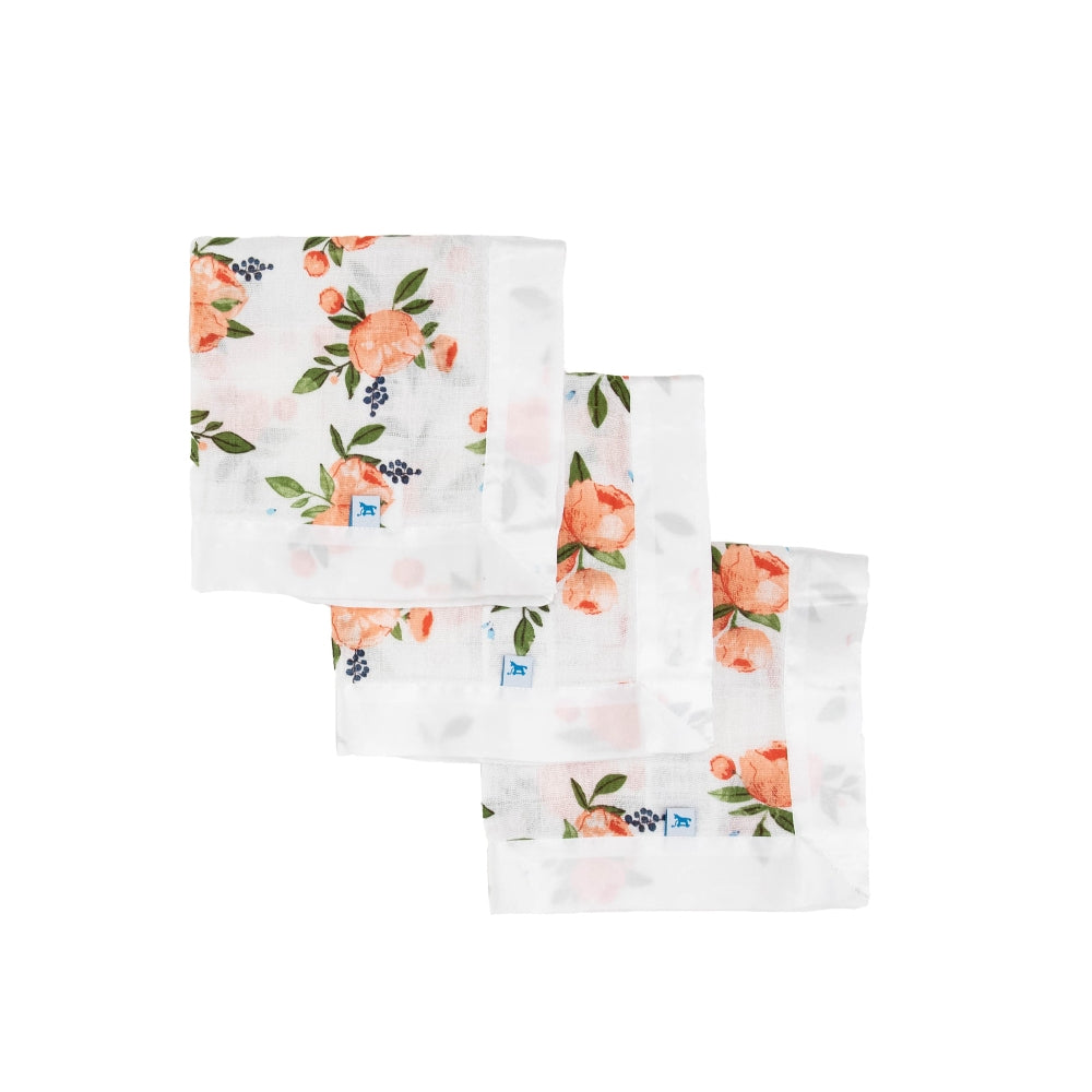 Little Unicorn Muslin Security Blanket - 3 pack
