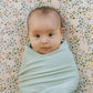little unicorn stretch knit hat & swaddle set
