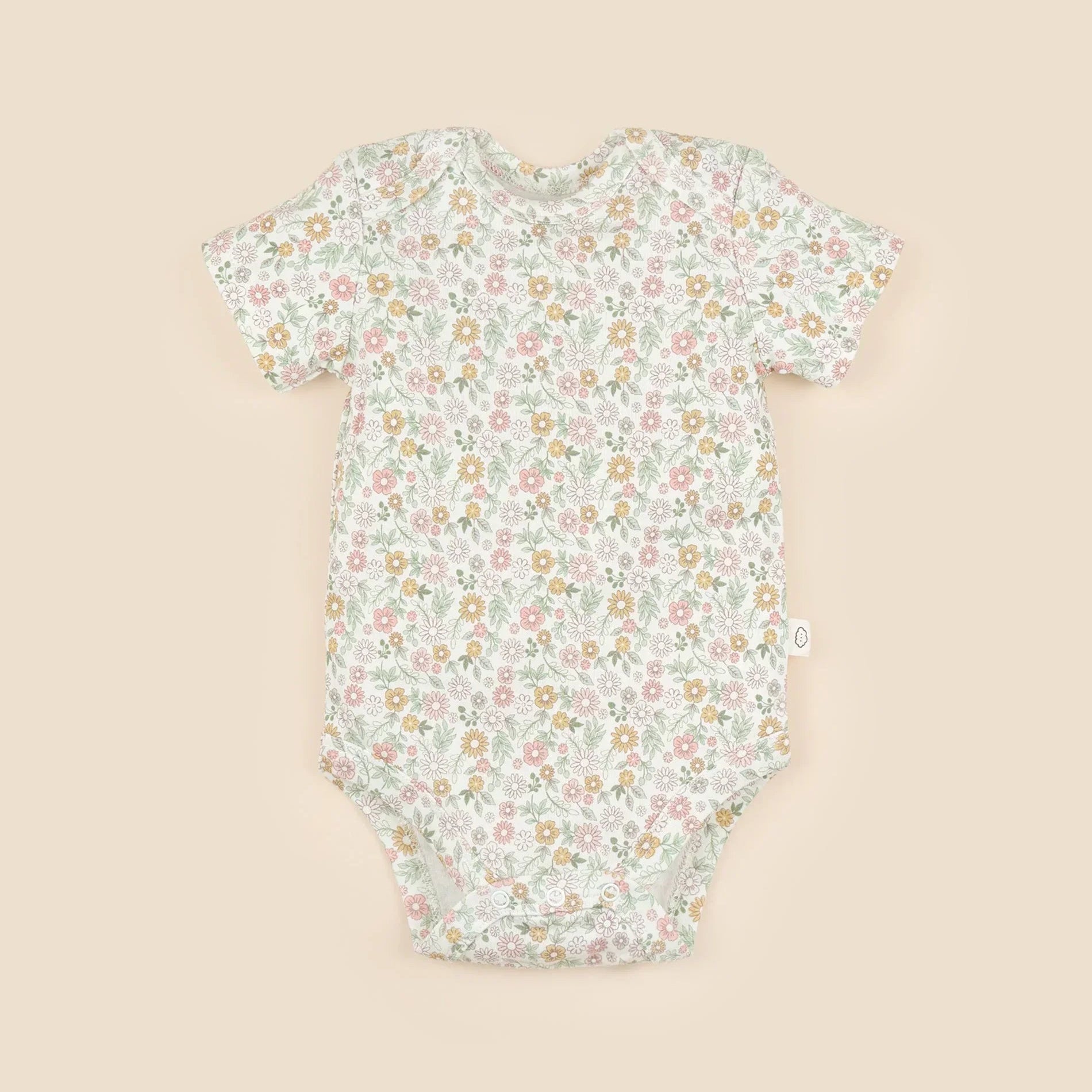 Lummi in Colour Organic Cotton Bodysuit - Daisies
