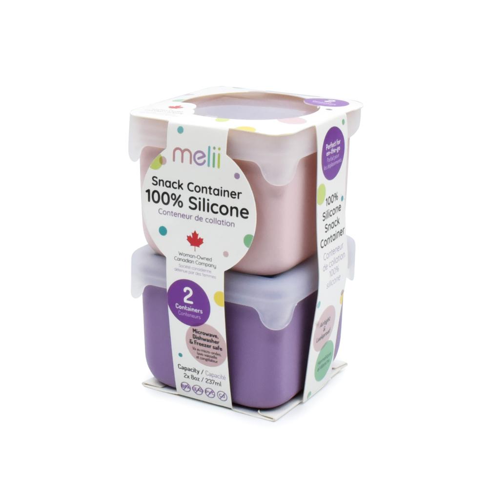 Melii Silicone Snack Container - 2 pack