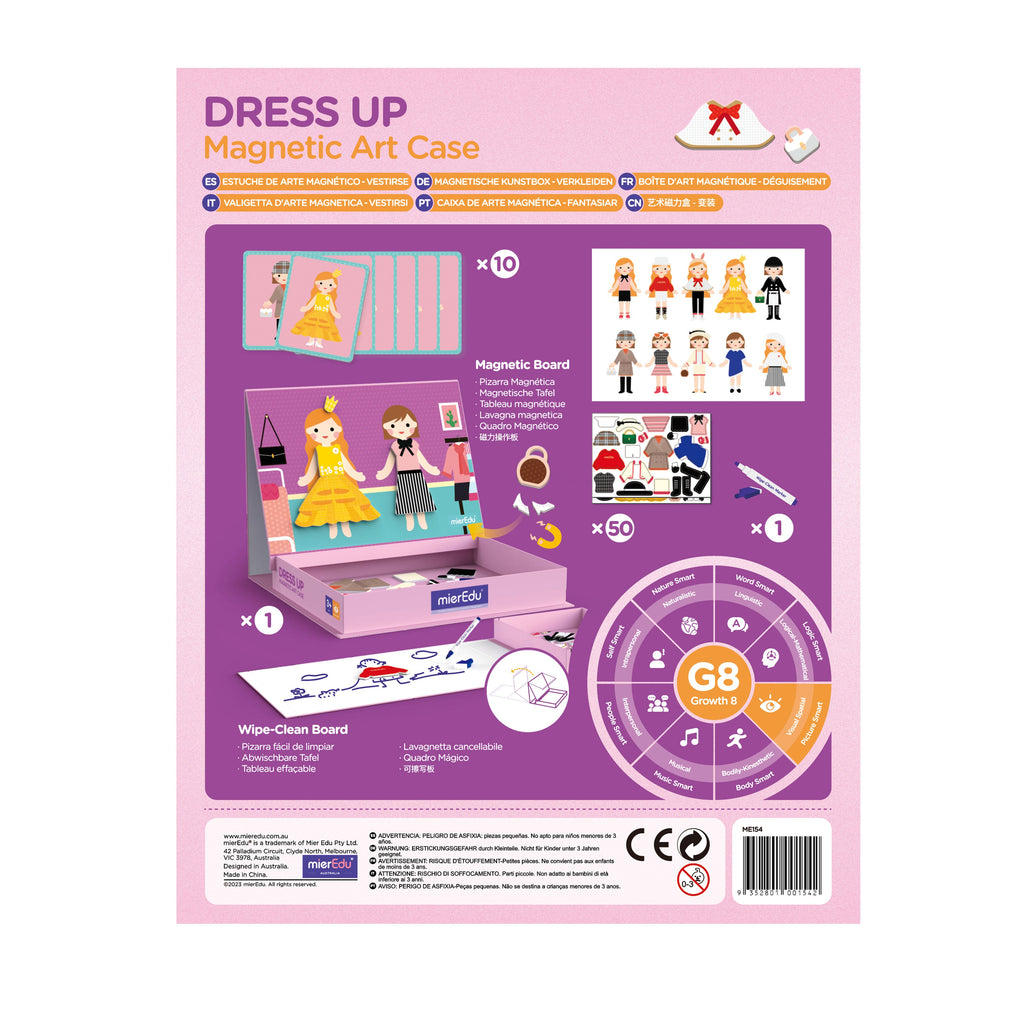 Mier Edu Magnetic Art Case - Dress Up