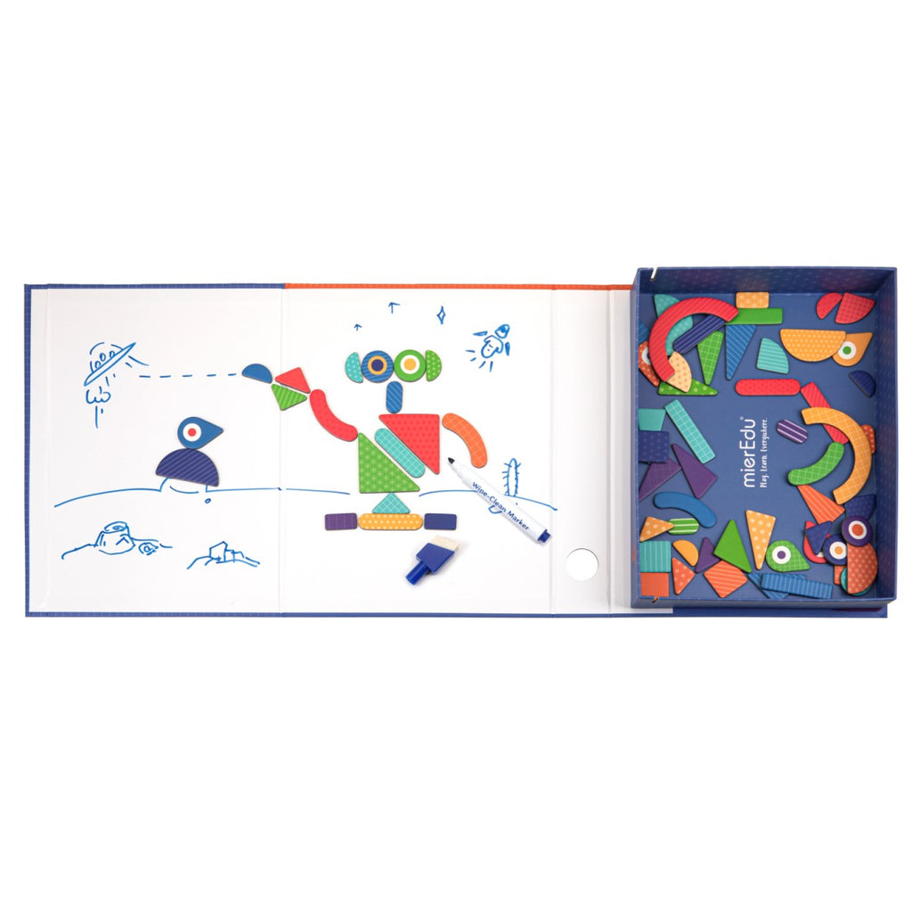 Mier Edu Magnetic Art Case - Shapes