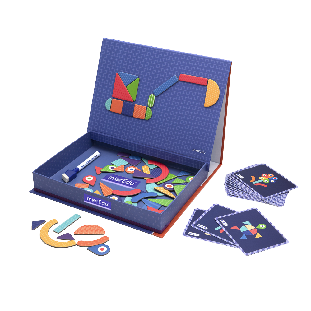Mier Edu Magnetic Art Case - Shapes