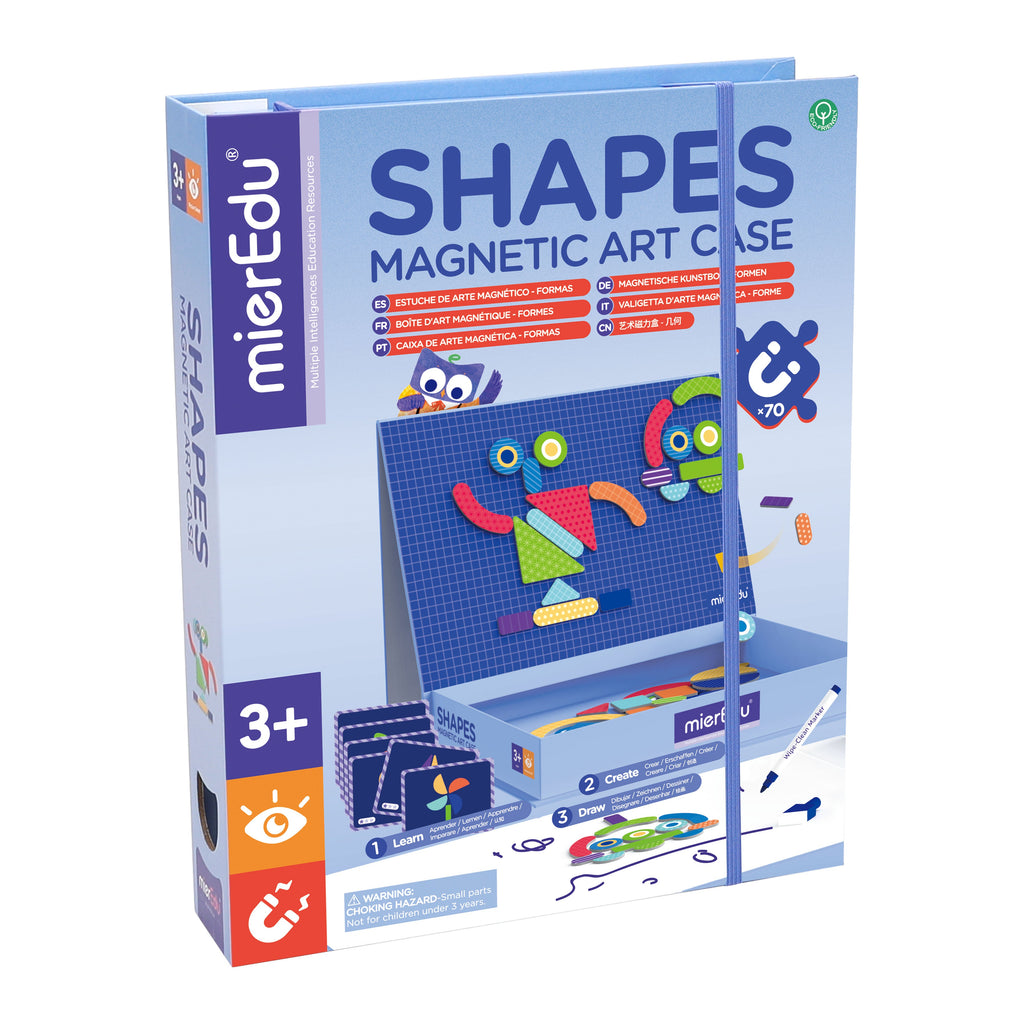 Mier Edu Magnetic Art Case - Shapes