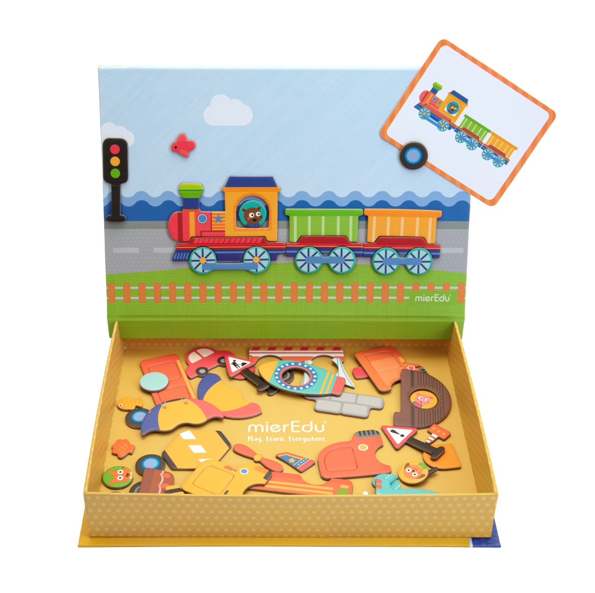 Mier Edu Magnetic Art Case - Vehicles