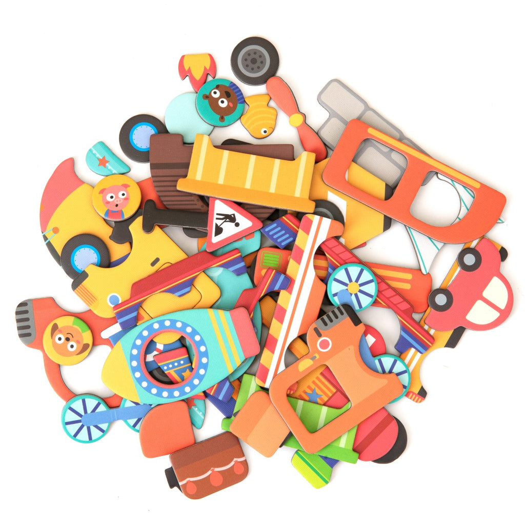 Mier Edu Magnetic Art Case - Vehicles