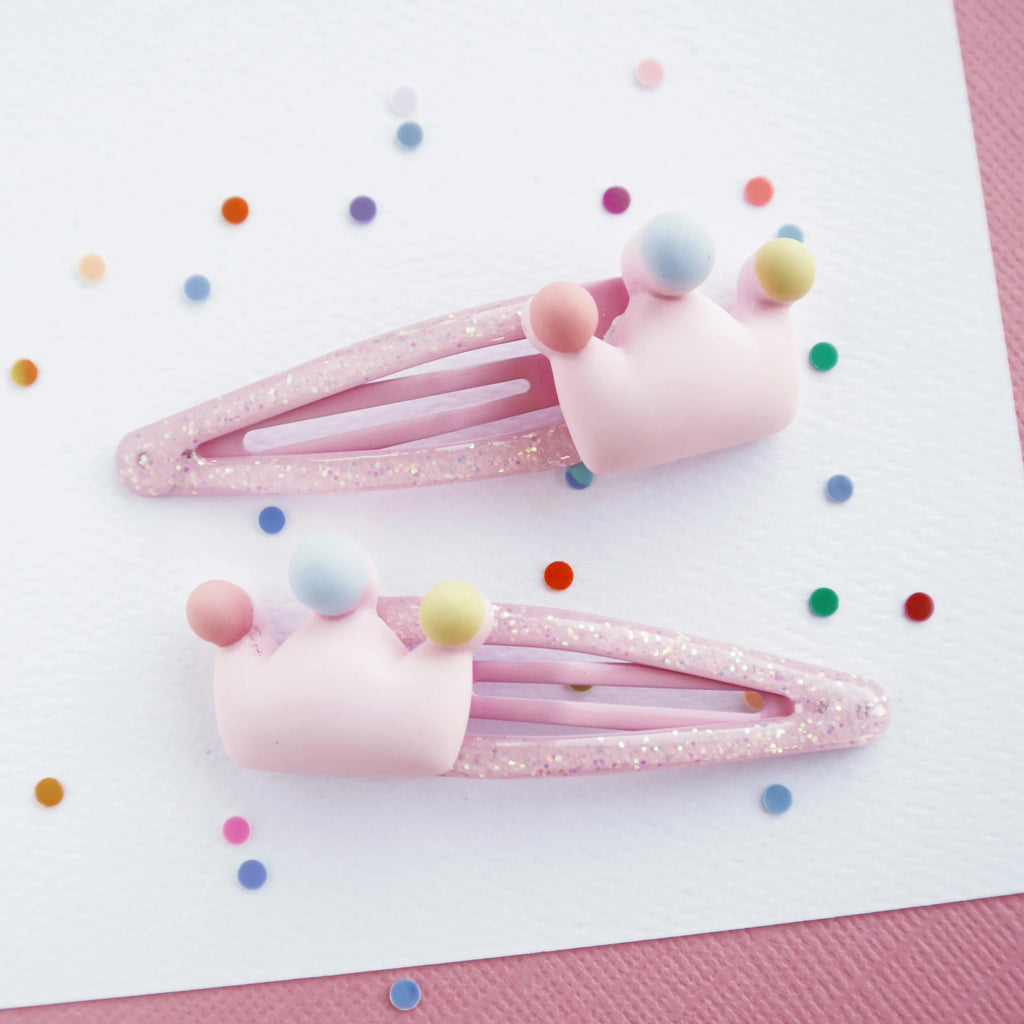 Mon Coco Princess Crown Hair Clips