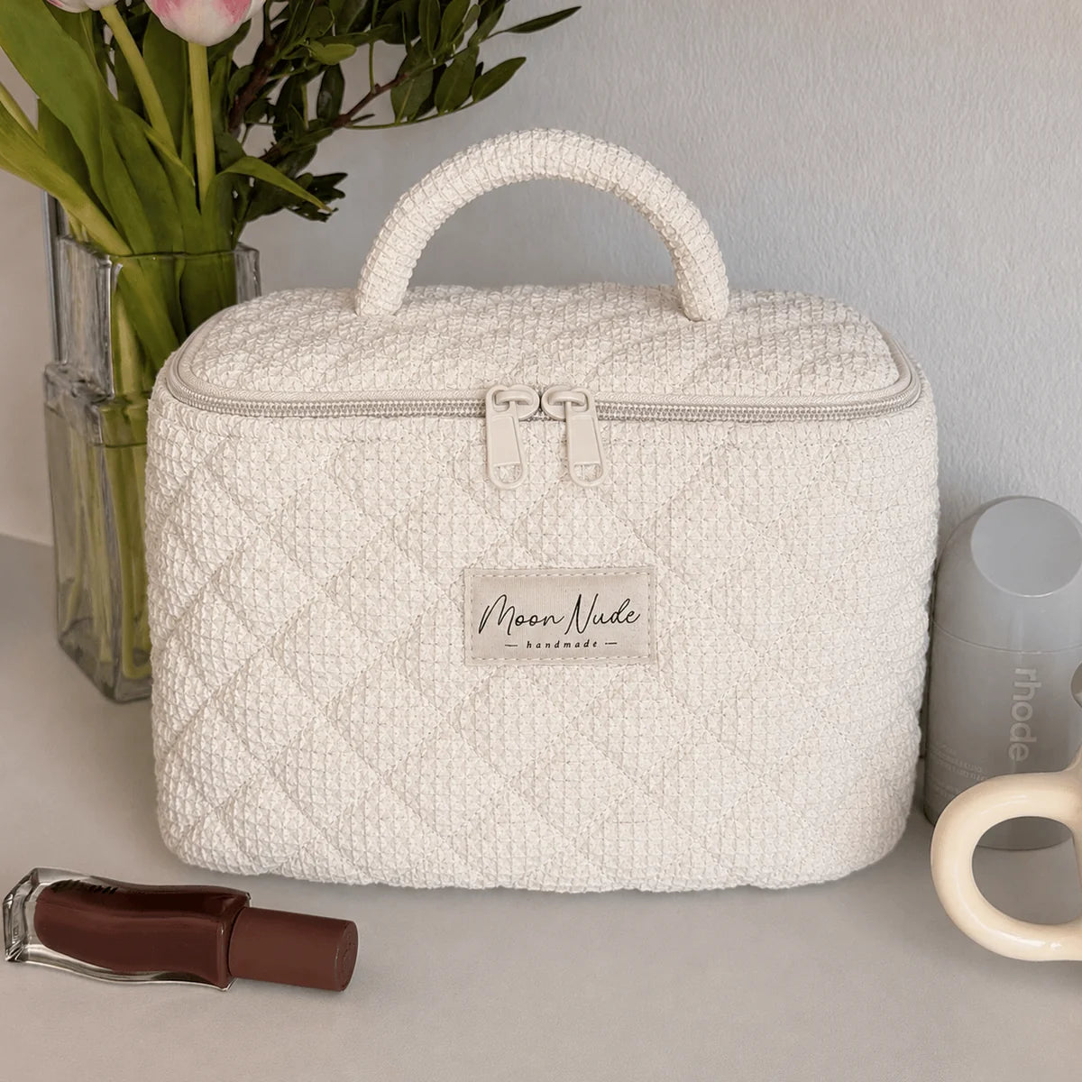Moon Nude Vanity Bag - Cream