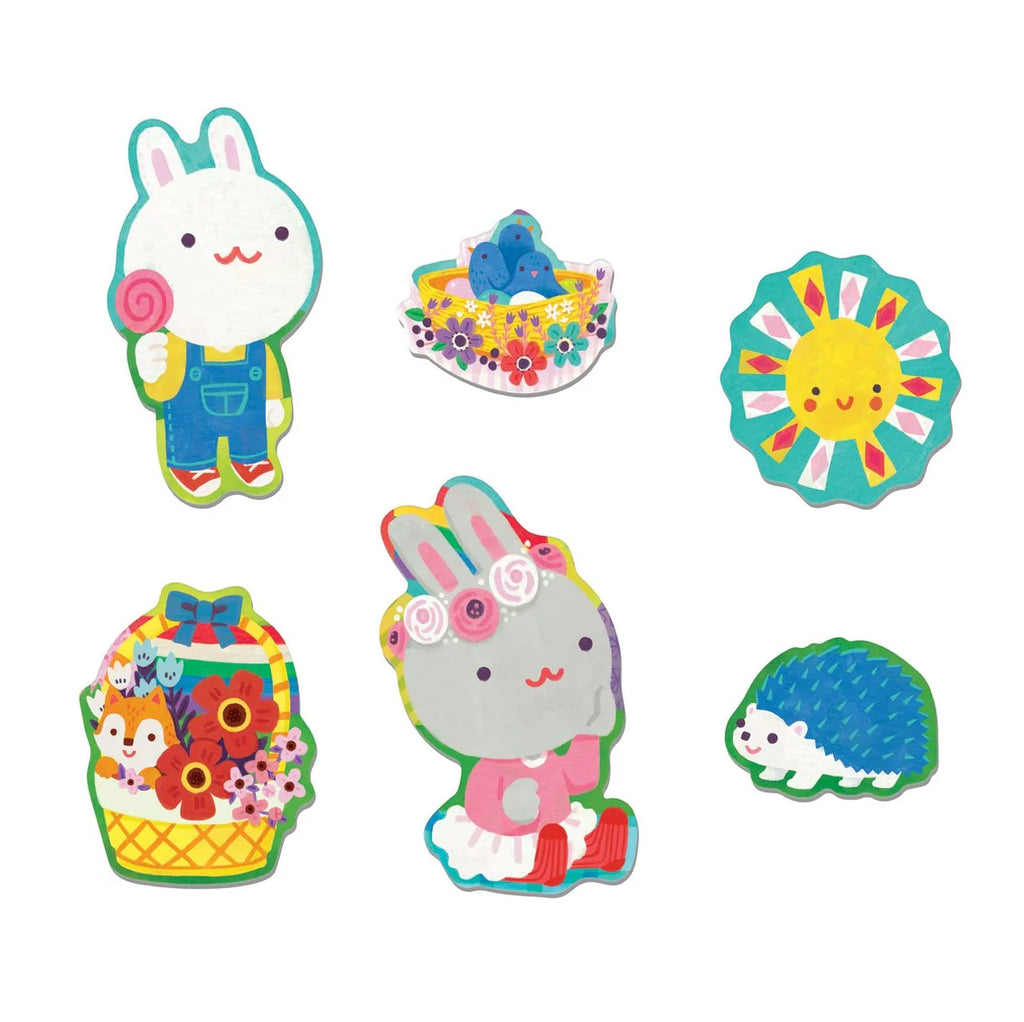 Mudpuppy Garden Bunnies 25 piece Floor Puzzle