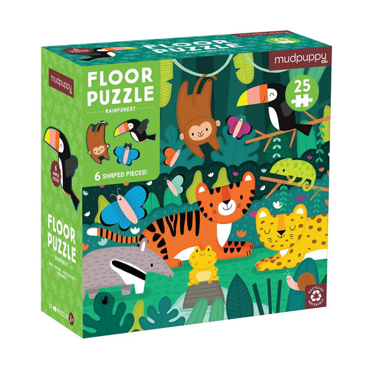 Mudpuppy Rainforest 25 piece Floor Puzzle
