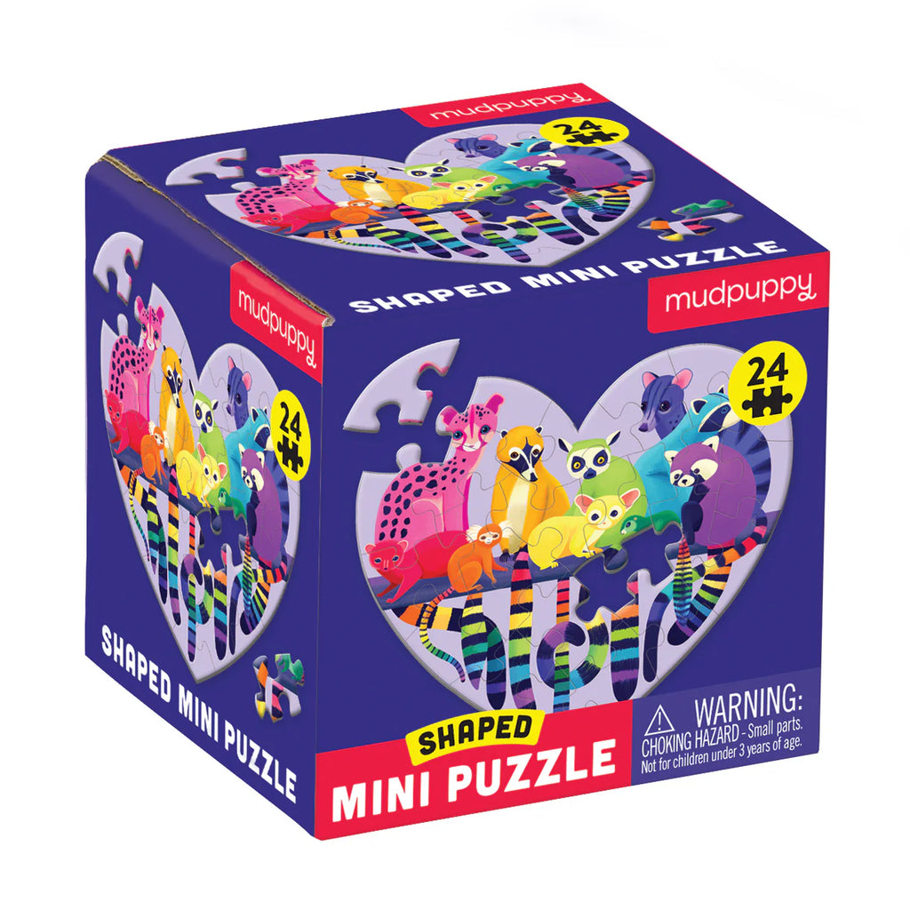 Mudpuppy Mini Shaped 24 piece Puzzle - Love in the Wild