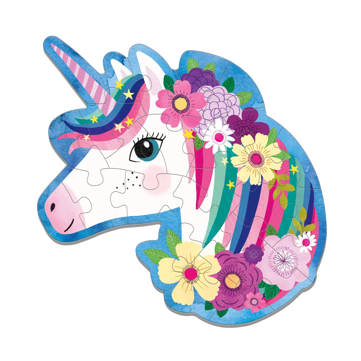 Mudpuppy Mini Shaped 24 piece Puzzle - Unicorn