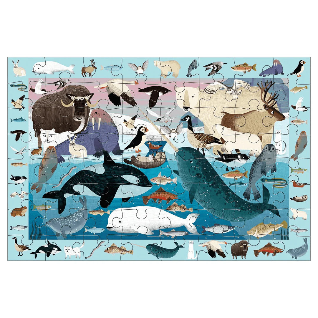 Mudpuppy Arctic Life 64 Piece Search & Find Puzzle