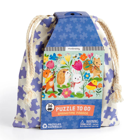 Mudpuppy Springtime Parade Puzzle To Go - 36 piece