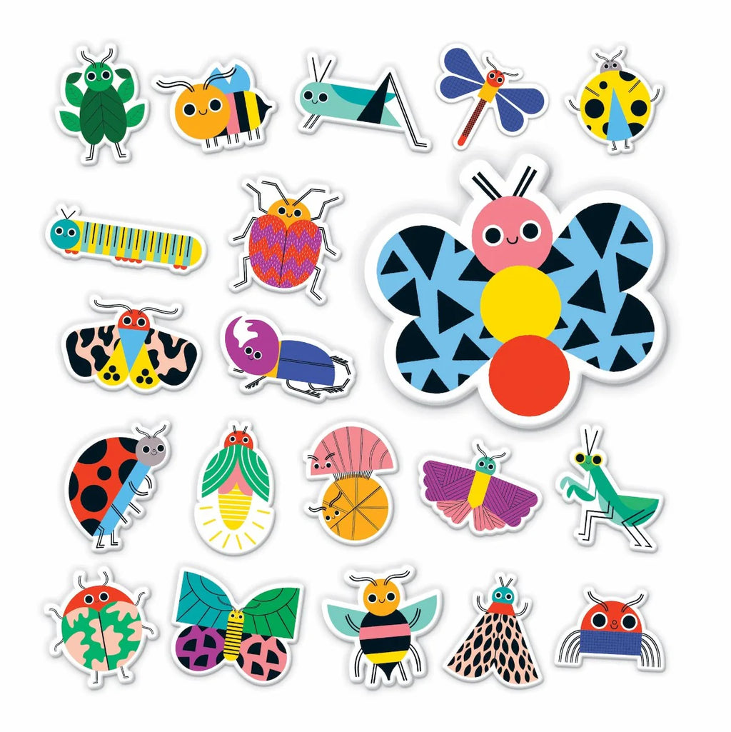 Mudpuppy Stick-able Foam Bath Shapes -Bug Out