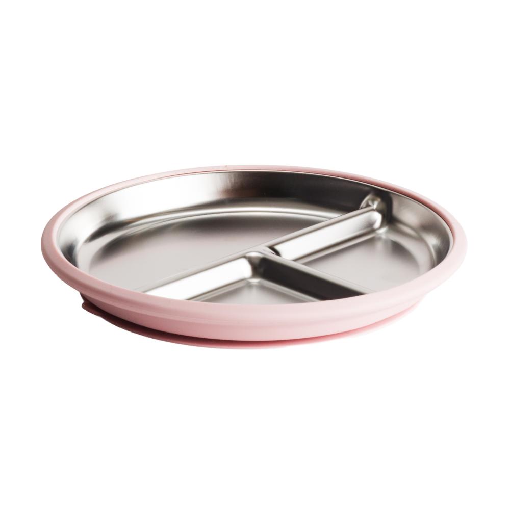 Nestling Stainless Divided Plate - 20cm