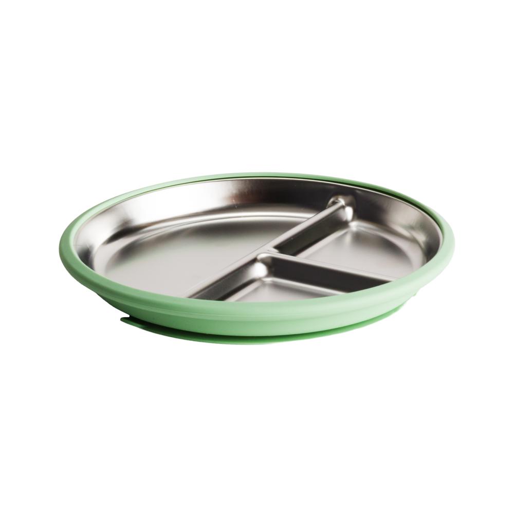Nestling Stainless Divided Plate - 20cm