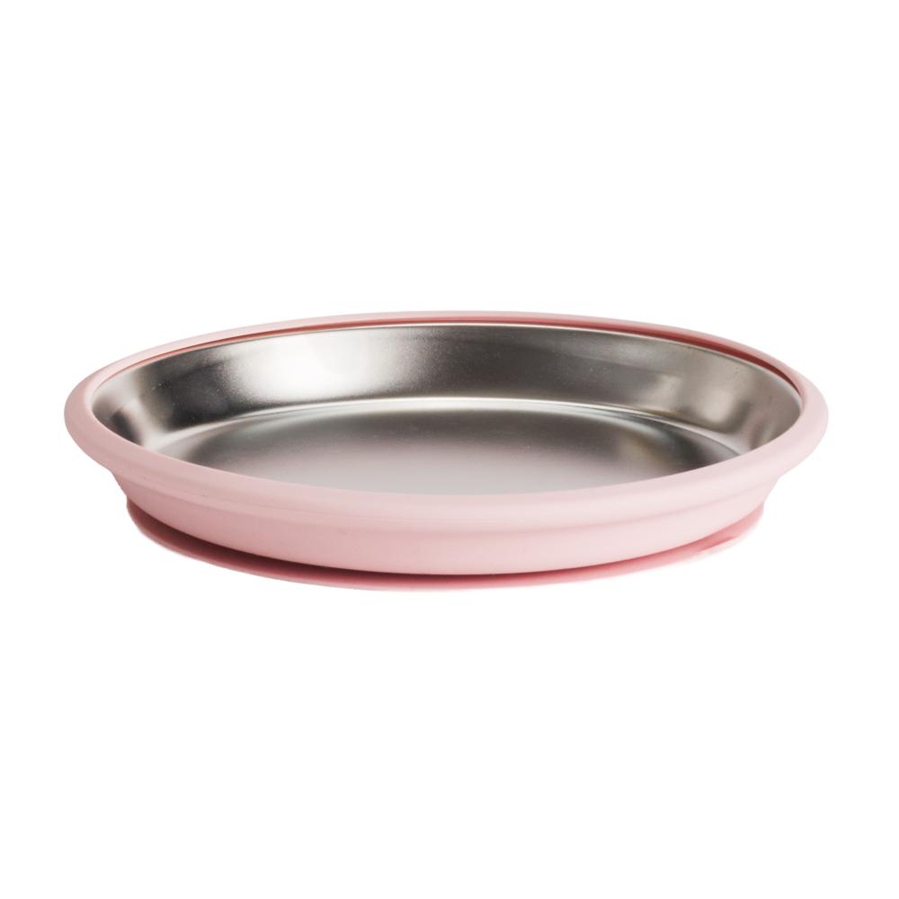 Nestling Stainless Flat Plate - 20cm