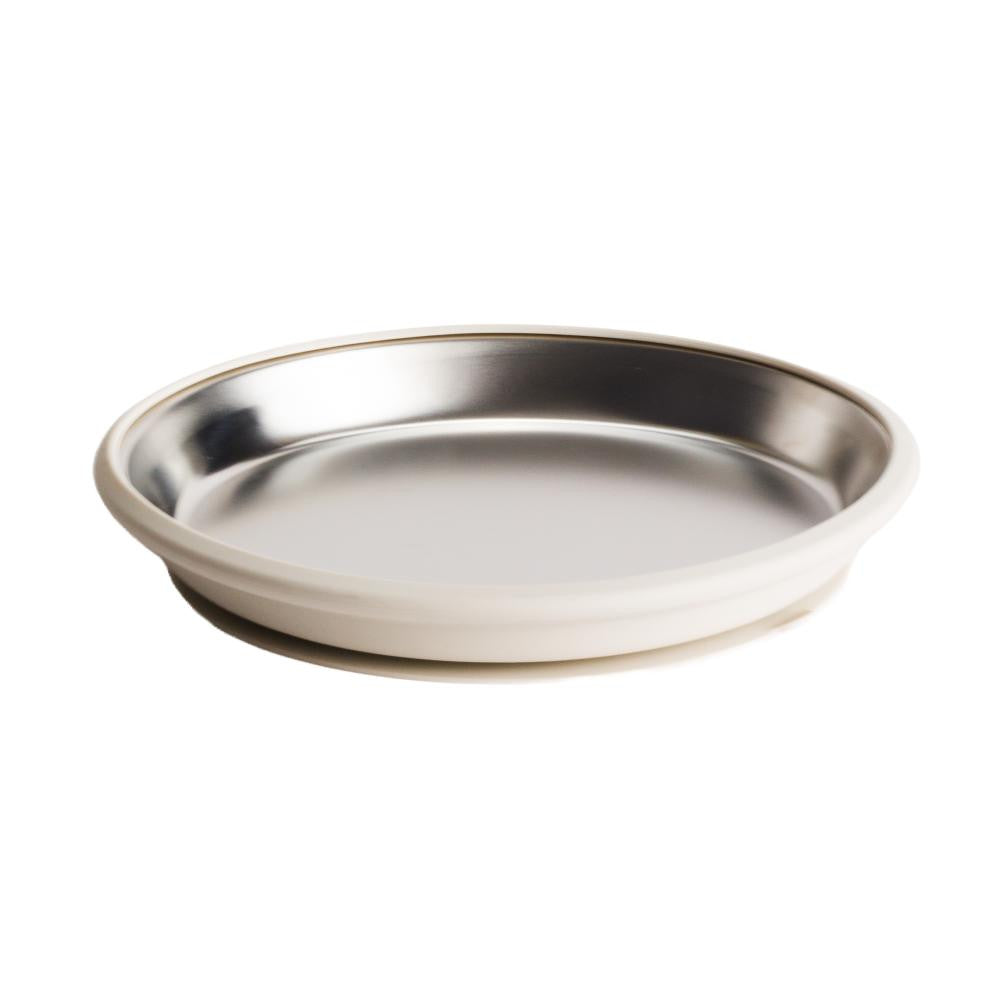Nestling Stainless Flat Plate - 20cm