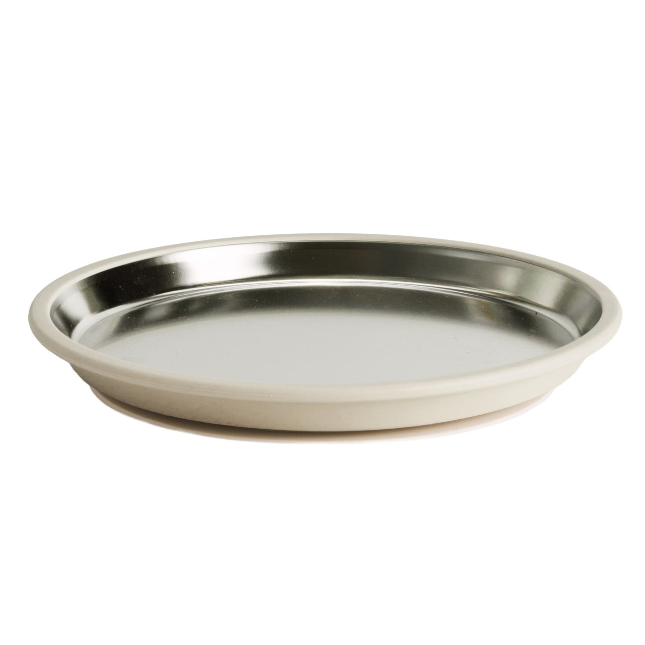Nestling Stainless Flat Plate - 23cm