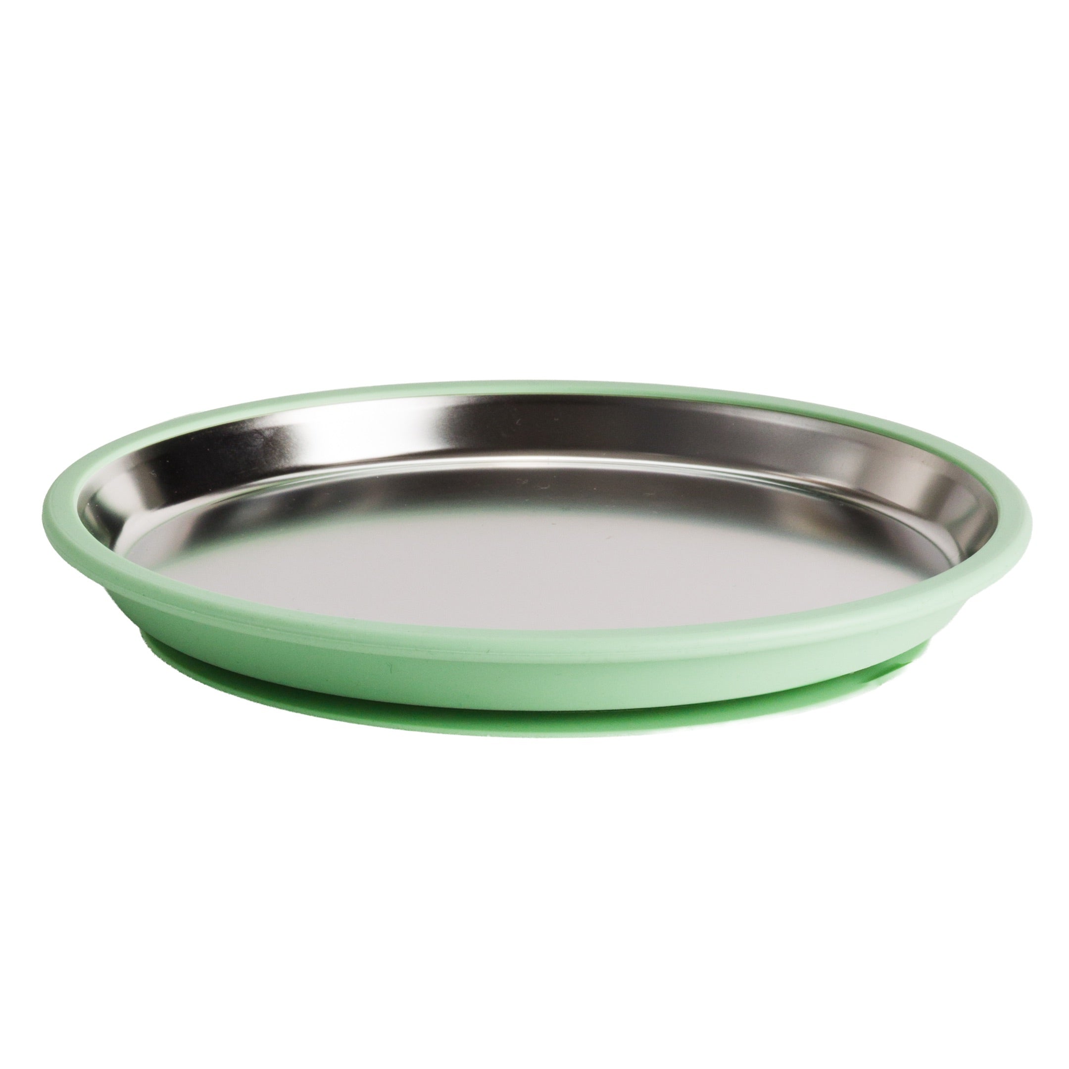 Nestling Stainless Flat Plate - 23cm