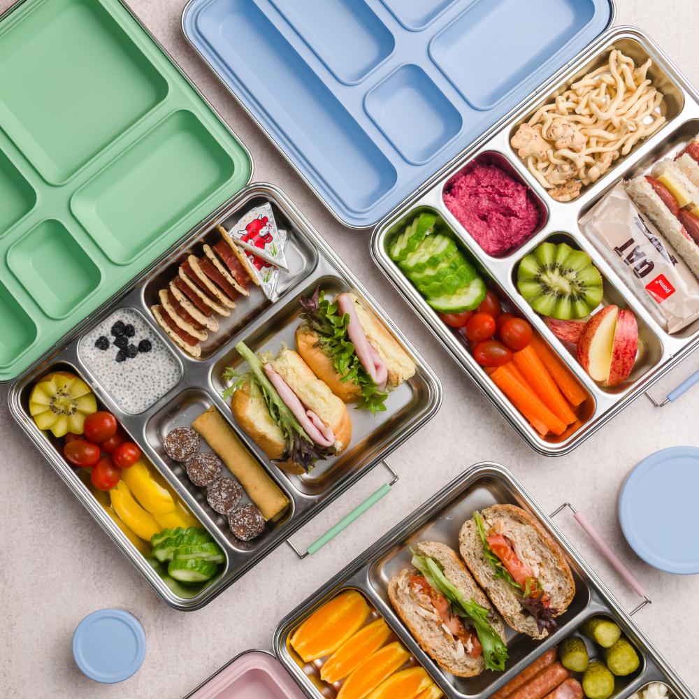 Nestling Stainless Steel Jumbo Bento Lunchbox