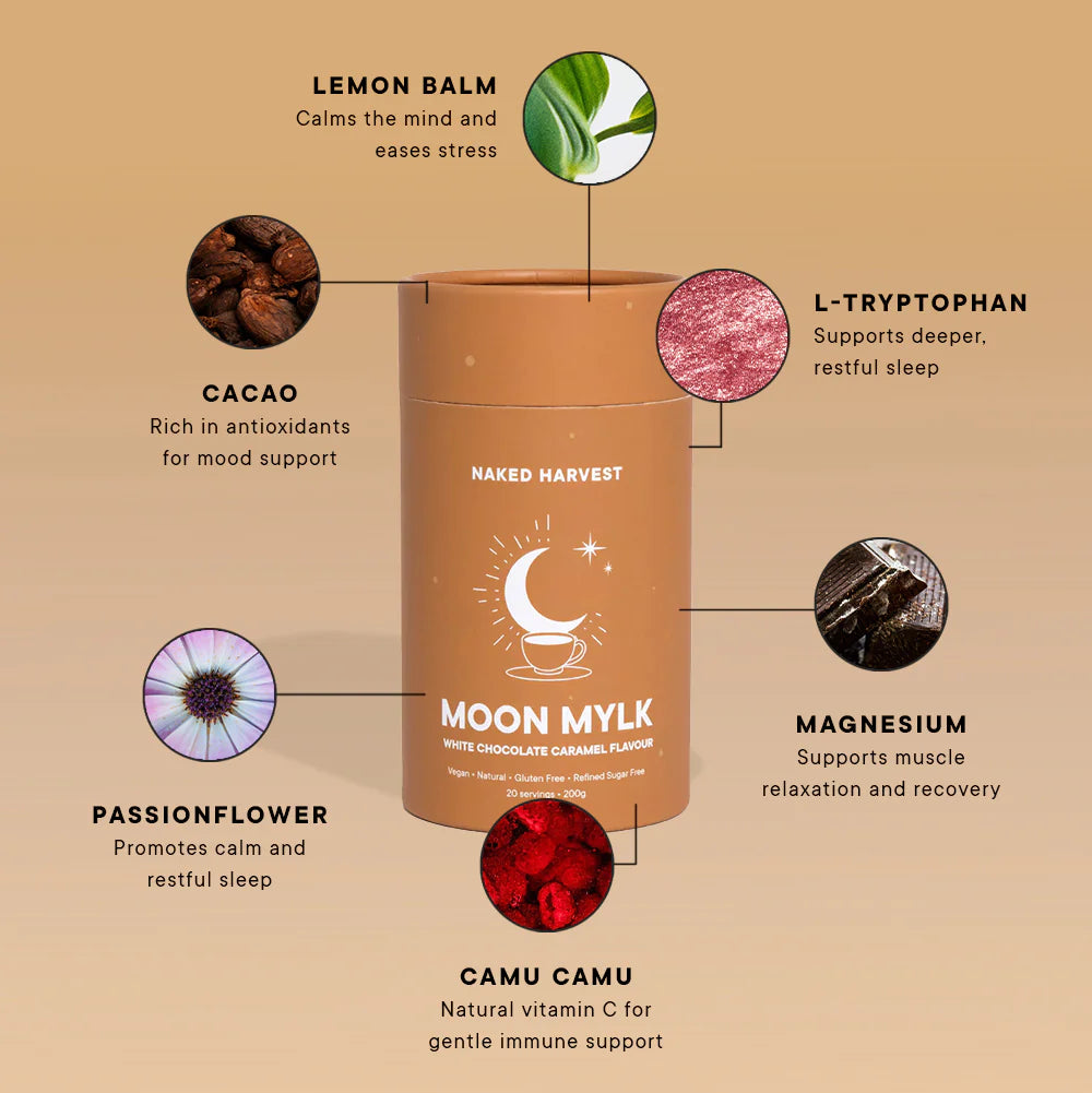 NU Harvest Moon Mylk - White Choc Caramel Swirl