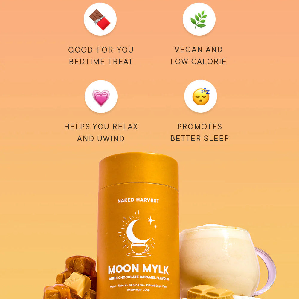 NU Harvest Moon Mylk - White Choc Caramel Swirl