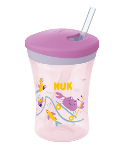 nuk action cup with straw