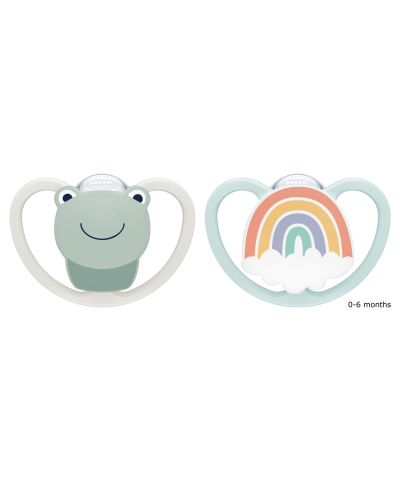NUK Space Silicone Soother - 2 pack