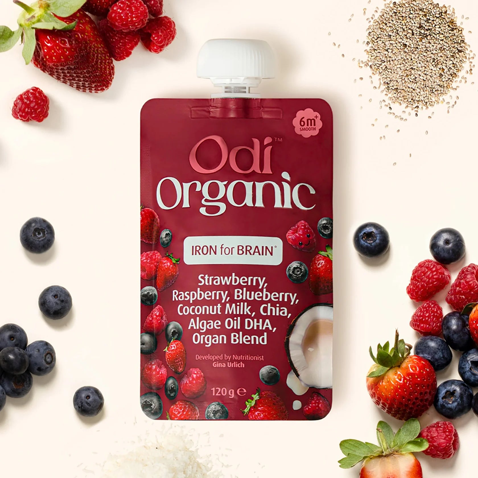 Odi Organic Pouches - Berry & Coconut