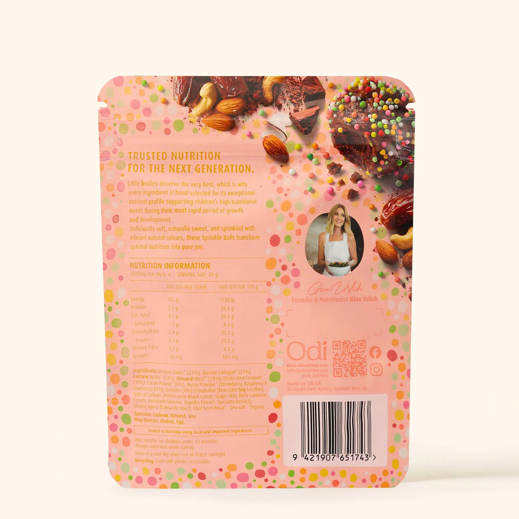 Odi Organic Cacao & Collagen Sprinkle Balls