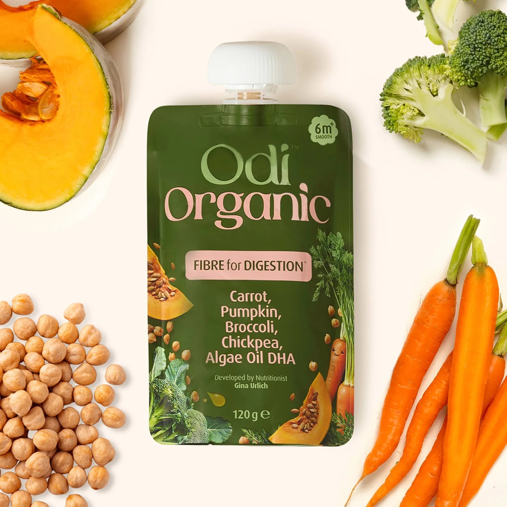 Odi Organic Pouches - Chickpea & Vegetables