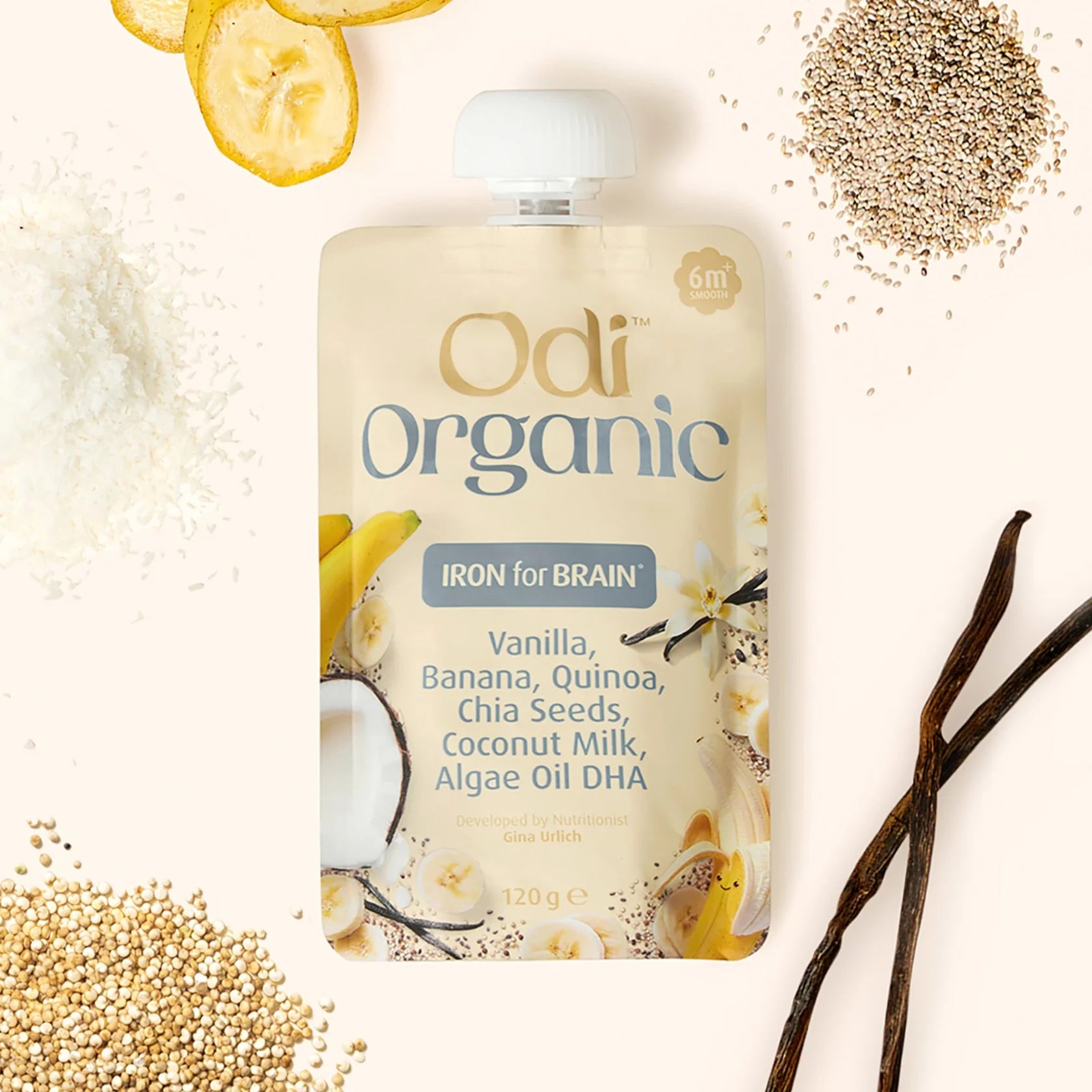 Odi Organic Pouches - Vanilla & Coconut