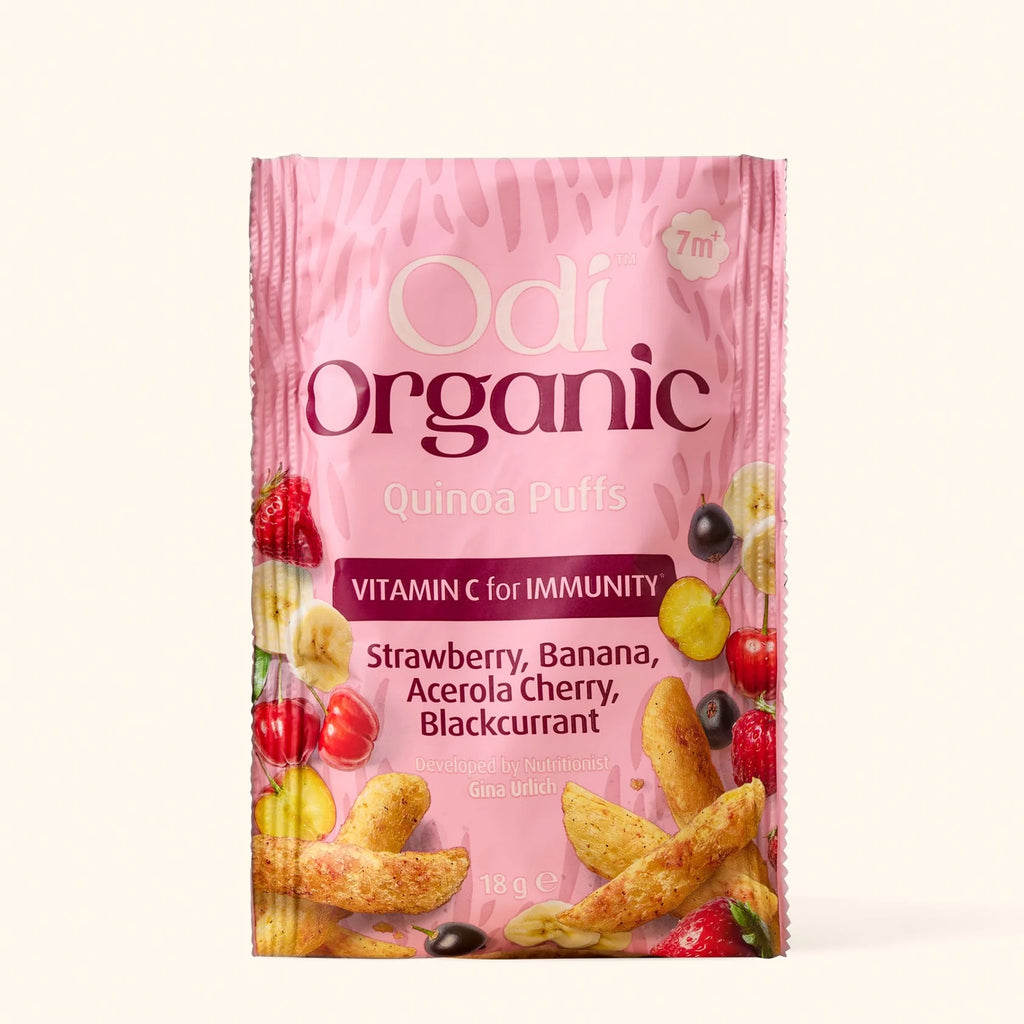 Odi Organic Quinoa Puffs - Berries & Banana