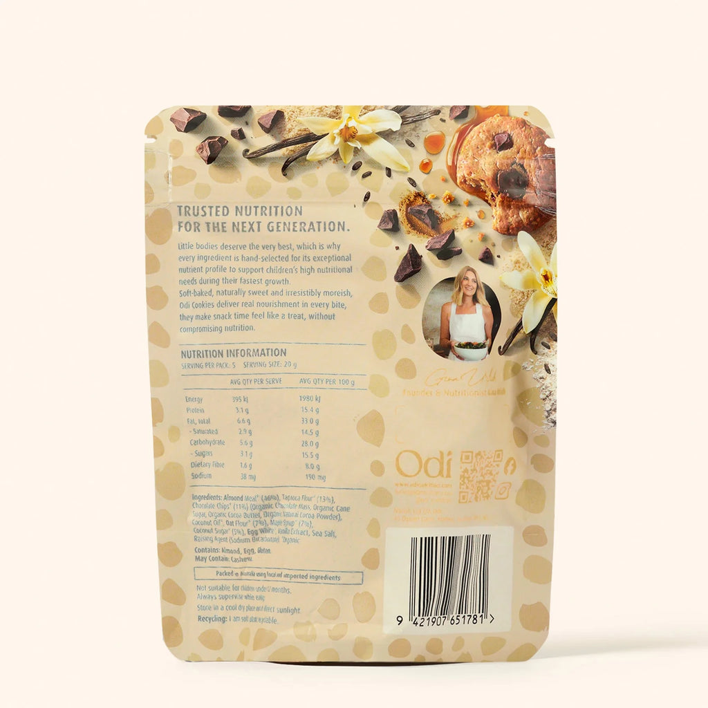 Odi Organic Vanilla Choc Chip Cookies