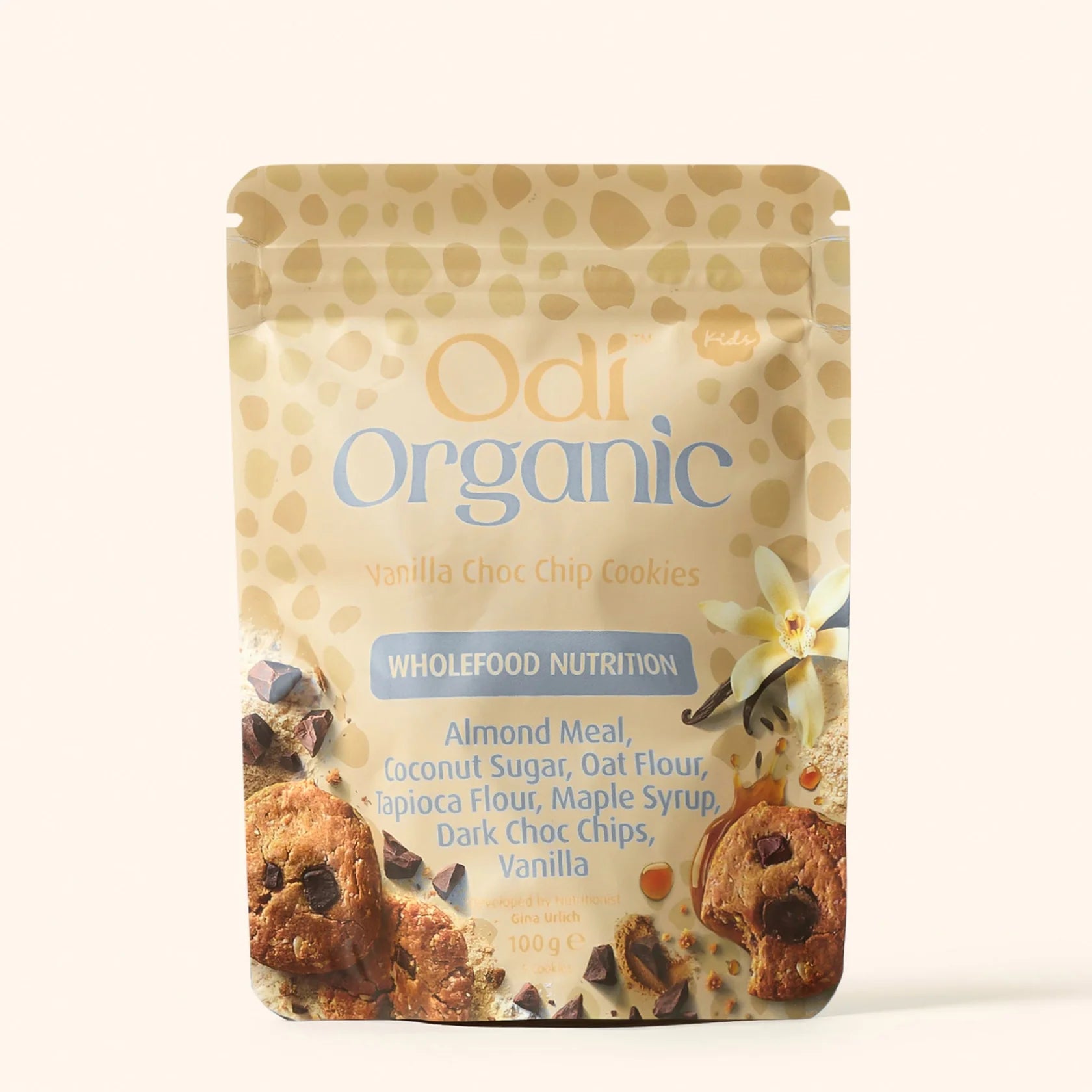 Odi Organic Vanilla Choc Chip Cookies