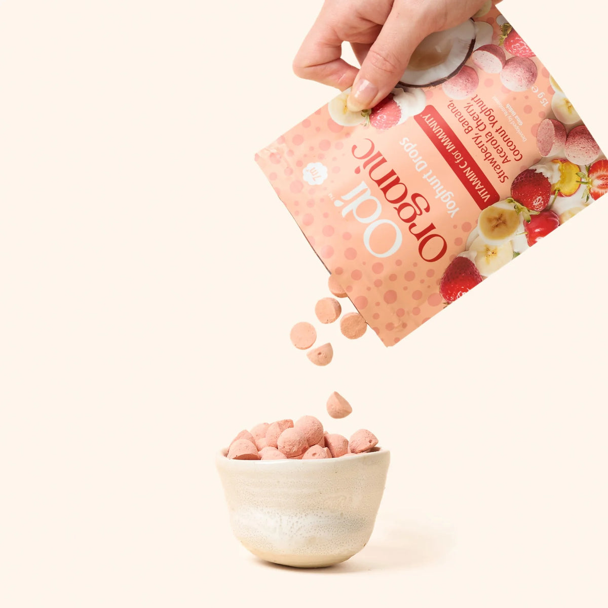 Odi Organic Yoghurt Drops - Strawberry