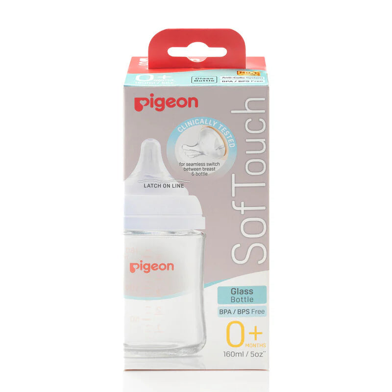 Pigeon SofTouch™ Wide Neck Bottle Glass - 160ml