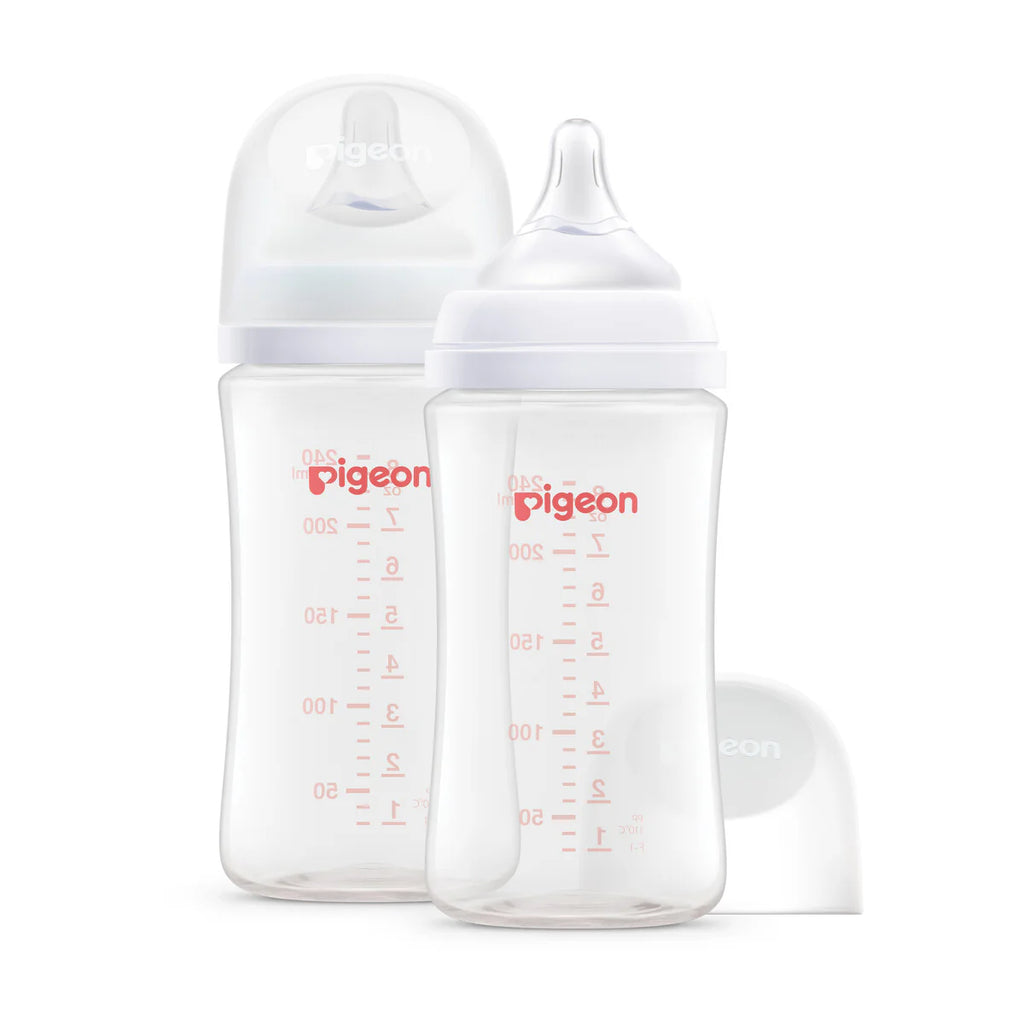 Pigeon SofTouch™ Wide Neck Bottle - 240ml Twin Pack