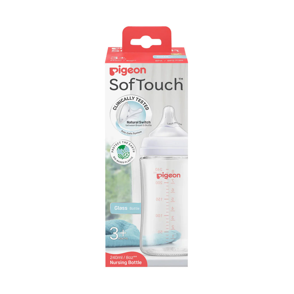 Pigeon SofTouch™ Wide Neck Bottle Glass - 240ml
