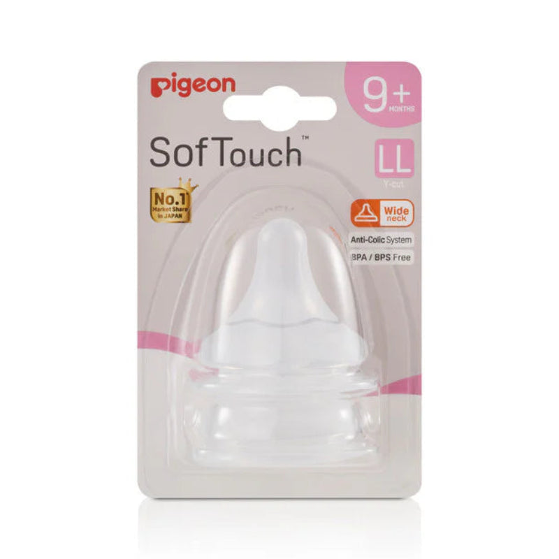 Pigeon SofTouch™ Wide Neck Bottle Teats - LL